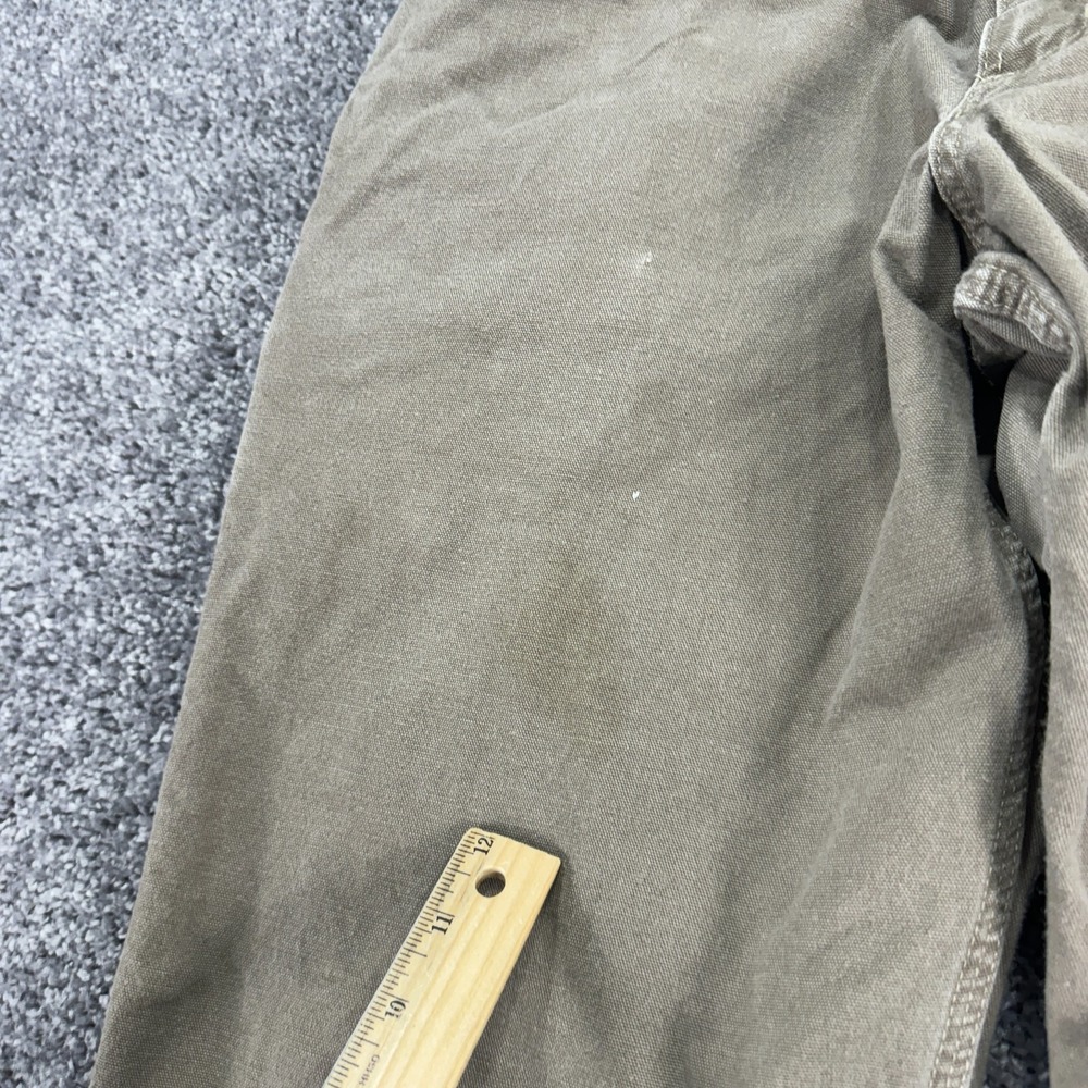 Carhartt Pants Mens 34x32 Brown Loose Original Fit Carpenter Canvas Workwear - Picture 14 of 15